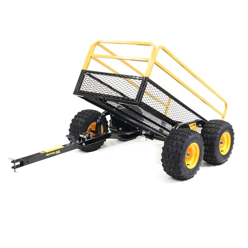 Polar Trailer Heavy-Duty Trailer #10812 HDM 1400 TA 92" x 51" x 36" Black