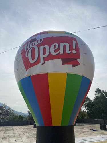 Air-Ads Supplies 20ft Inflatable Rainbow Hot Air Balloon Display Multicolor