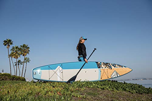 Boardworks Chinook Touring Stand-Up Paddleboard Bamboo/Blue/Light Blue