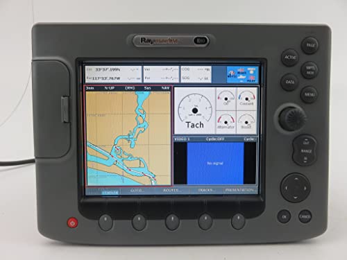 Raymarine E02011 E80 8.4-Inch Waterproof Navigation Display and Marine GPS/Chartplotter with Fishfinder