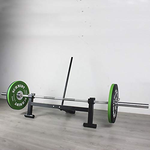 CKIDS Barbell Deadlift Bar Jack Double Grooved - Load/Unload Weight Plates, Olympic Bar for Deadlifts & Weight Training