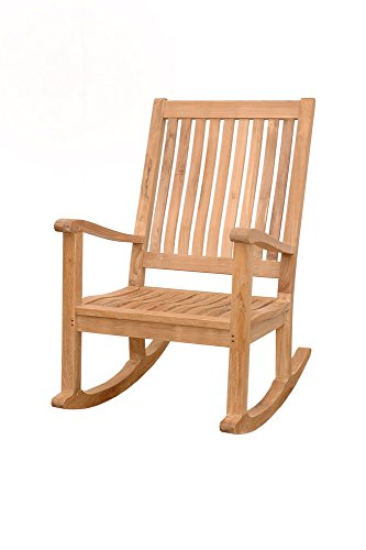 Anderson Teak Del-Amo Slat Back Rocking Armchair Teak