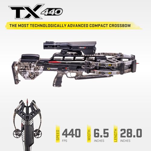 TenPoint TX 440 Oracle X Crossbow with Burris Rangefinder, ACUslide MAXX & Arrows Black