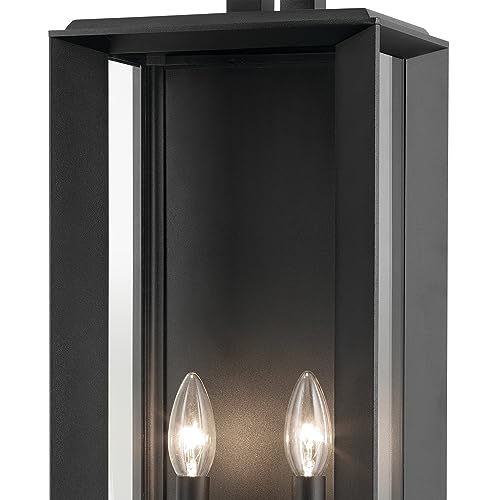 Kichler Kroft 2-Light Textured Black Outdoor Wall Light