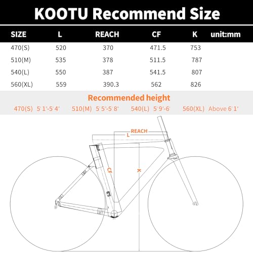 KOOTU Carbon Road Bike Shimano 105 R7000 22S Grey