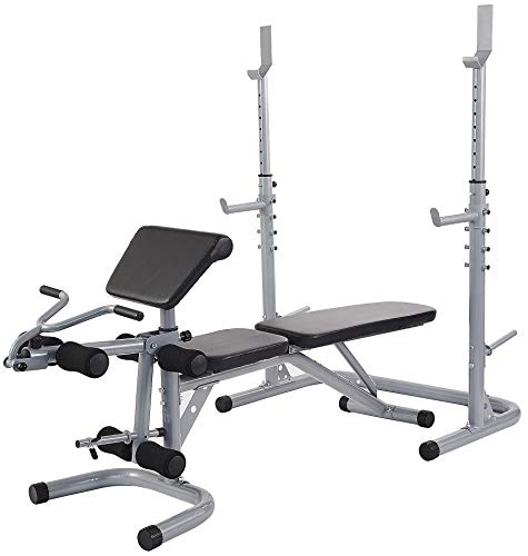 BalanceFrom Home Gym System Workout Station with 380LB of Resistance Gray