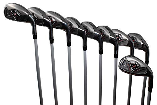 Extreme X7 Big & Tall Men's Iron Set +1" Over Right Handed Regular Flex, Black