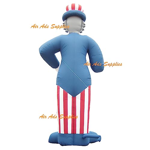 Air-Ads Supplies 25ft Giant Inflatable Lincoln Balloon with Blower Blue