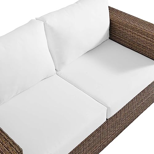 Modway Convene Love Seat Cappuccino White