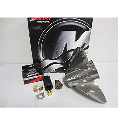 MERCURY Marine Mirage Plus 15-1/2 x 17 Stainless Steel 3-Blade Propeller Silver
