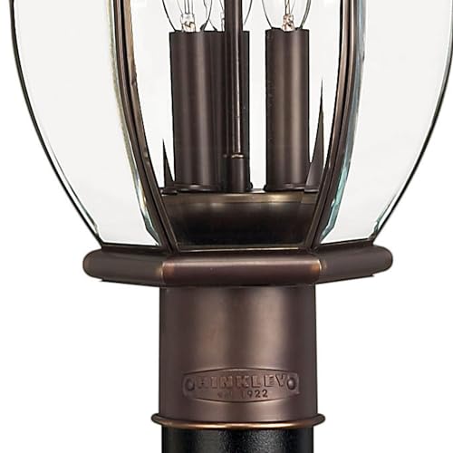 Hinkley San Clemente Three Light Outdoor Post Top Lantern Copper Bronze