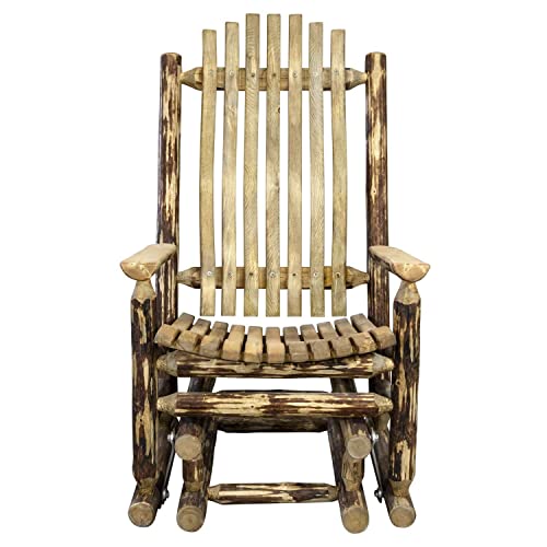 Montana Woodworks Glacier Country Glider Rocker Brown