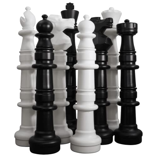 MegaChess 49 Inch Plastic Giant Chess Set with Roll-up Chessboard
