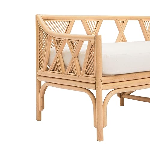Tov Furniture Jayla Natural Rattan Bench Natural