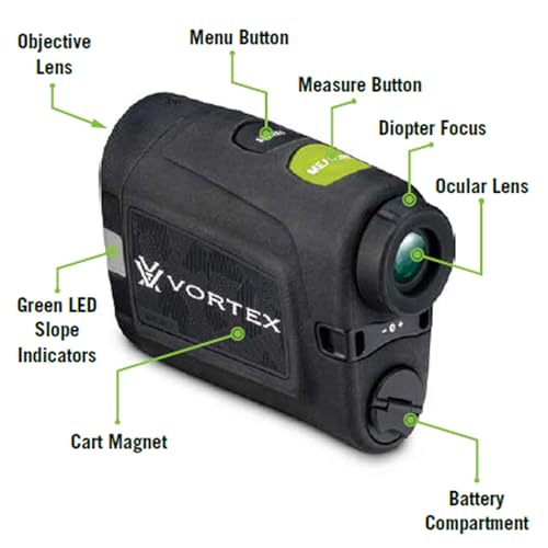 Vortex Optics Anarch Image Stabilized Golf Laser Rangefinder Black
