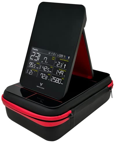 PlayBetter Swing Caddie SC4 Golf Launch Monitor + Home Simulator - Indoor & Outdoor Golf Swing Analyzer with Swing & Ball Flight Metrics - Bundle with SC4 Protective Case Portable Charger +Charger & Case