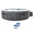 Intex PureSpa Plus Greywood 85" x 28" Inflatable Hot Tub Bubble Jet Spa (12 Pack)