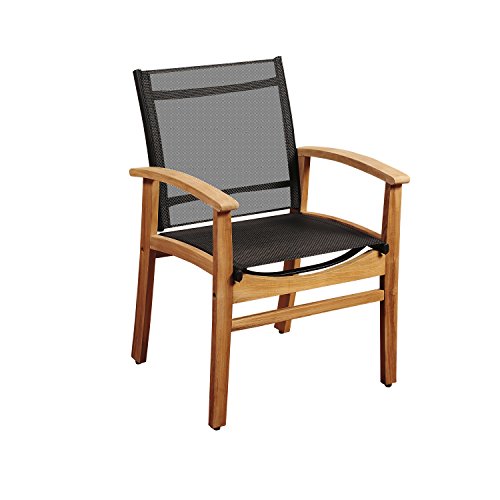 Amazonia Double Extendable Rectangular Guava Patio Dining Set 11 Piece Black