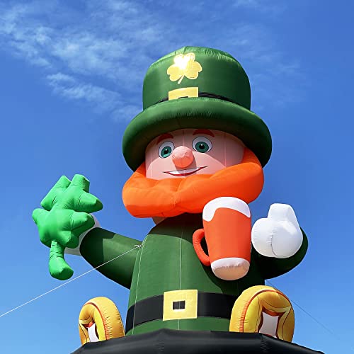 OZIS 26FT St. Patrick's Day Inflatable Leprechaun Outdoor Decoration