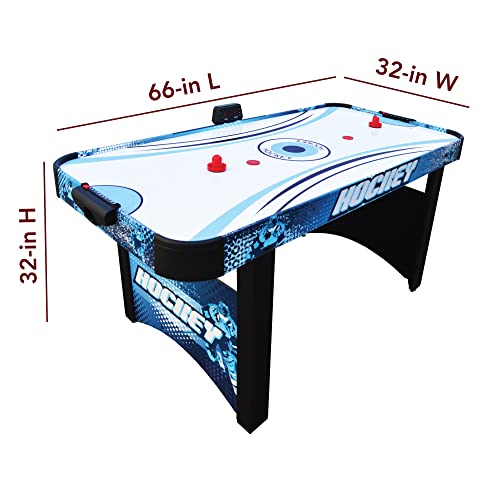 Hathaway Enforcer 5.5-ft Air Hockey Table with Electronic Scoring Blue/White