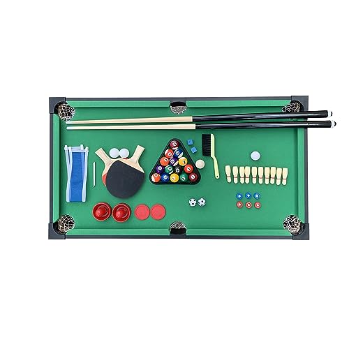KICK Hexad 48″ 6-in-1 Multi Game Table Black