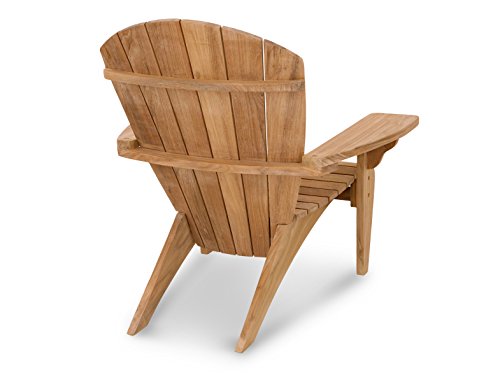 Douglas Nance Solid Teak Key Wester Adirondack Chair Natural