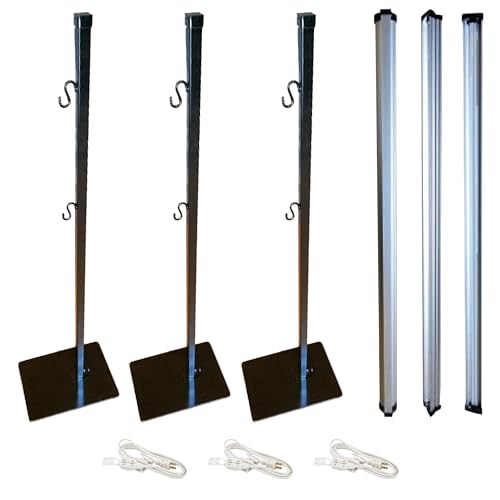 Garden Tower Ultra Efficient 80 Watts LED Grow Light 6400K Full-Spectrum Black