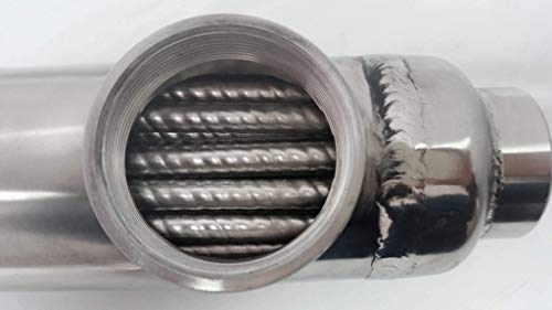 Badgerpipe Titanium Tube & Shell Heat Exchanger for Saltwater Pools/Spa 600,000 BTU