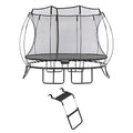 Springfree Medium Oval Trampoline 8x11 ft with FlexrStep V2 Black