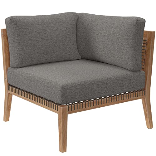 Modway Clearwater Loveseat Gray Graphite