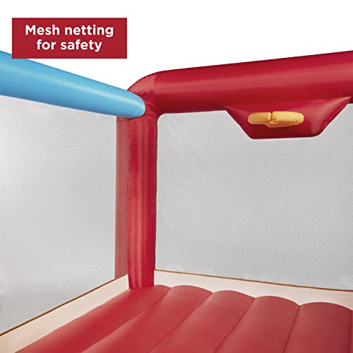 Radio Flyer XL Backyard Bouncer Inflatable Bounce House with Slide Red