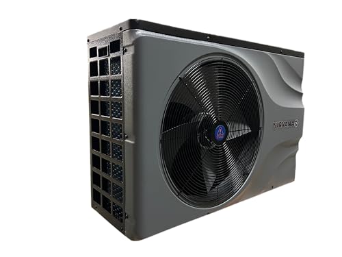 NIRVANA NE55 AHRI Certified Spa & Pool Heat Pump 55,000 BTU Gray/Black