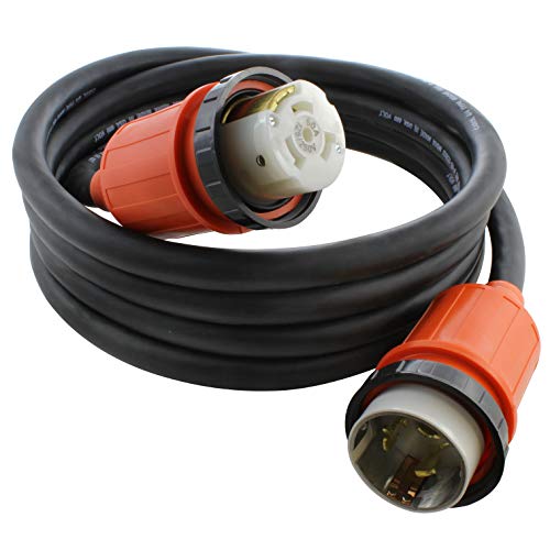 AC WORKS MSS2PR 6/4 SOOW NEMA SS2-50 50A 125/250V Marine Shore Boat Power Cord 75'