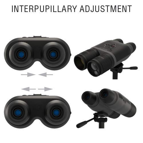 theOpticGuru ATN BinoX4T Thermal Binocular with Laser Range Finder Black