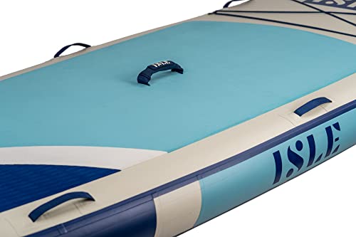 ISLE Surf and SUP Megalodon Inflatable Stand Up Paddle Board Aqua/Navy
