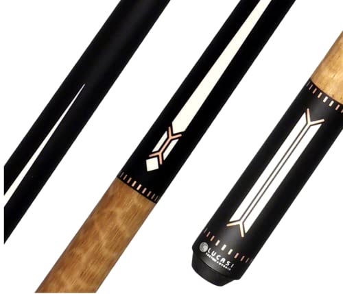LUCASI LUX58 Billiards Pool Cue Stick Black & Rose Gold