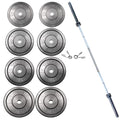 York Barbell Rubber Training Bumper Plate Set Black