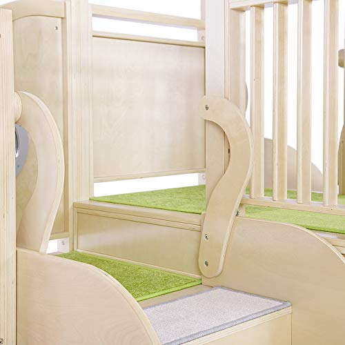 Guidecraft City Toddler Loft Wooden Climber Activity Center White Natural