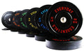 BalanceFrom Olympic Bumper Plate Set Black