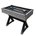 AiAigpt 84 Inch Pool Table Set with Billiard Accessories Rustic Grey