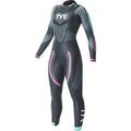 TYR Women's Cat 5 Wetsuit Black/Turq/Fuschia XL