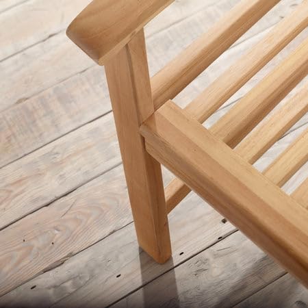 Pebble Lane Living Santorini 9pc Premium Teak Dining Set Wood
