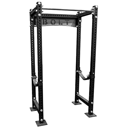 Bolt Fitness Supply Krypton Full Power Rack for Weight Training Black