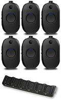 SR-Moto CLP1080e UHF 1W 8-Channel Lightweight Two-Way Radio with HKPN4007A Multi Unit Charger Clear (6 Pack)