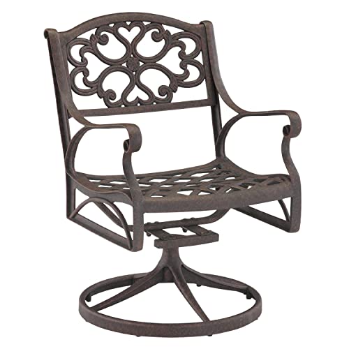 Homestyles 5 Piece Outdoor Dining Set with 48" Table Bronze