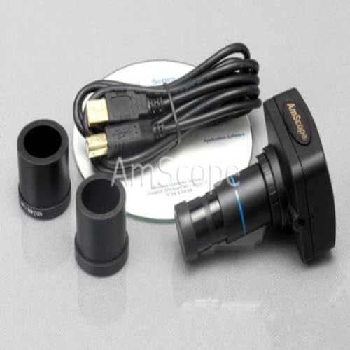 AmScope T360B-10M Digital Trinocular Compound Microscope 40X-2000X White