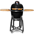 London Sunshine Ceramic Kamado Charcoal BBQ Grill 18 Inch Black