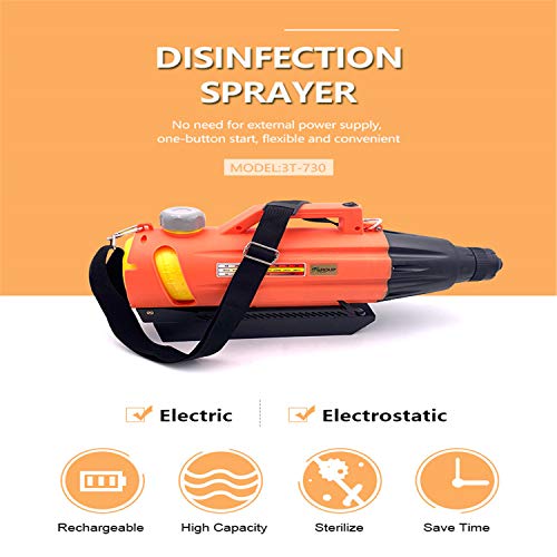 3T Group 730 Car Fogger Electrostatic Sprayer Handheld Battery ULV Fogger Orange