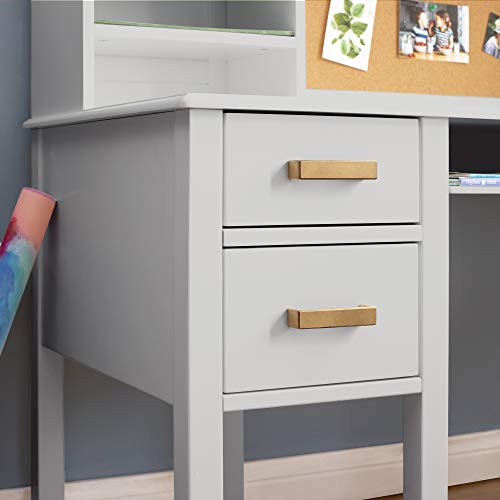 Guidecraft Taiga Kids Desk Set with Hutch & Chair Grey