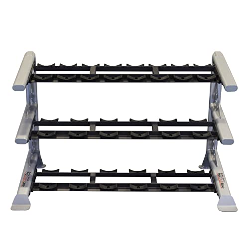 Body-Solid SDKR1000SD 3-Tier Saddle Dumbbell Rack Grey/Black